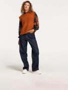 Shiwi Bluse  khaki / orange / orangerød / sort