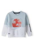 MINOTI Sweatshirt  pastelblå / grenadine / sort / hvid