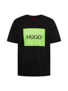 HUGO Bluser & t-shirts 'Dulive222'  neongrøn / sort