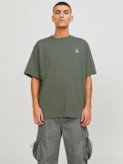JACK & JONES Bluser & t-shirts 'Triangle'  grøn / pastelgrøn / koral / hvid