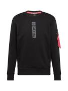ALPHA INDUSTRIES Sweatshirt  grå / rød / sort