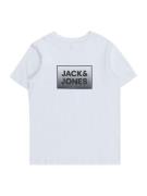 Jack & Jones Junior Shirts 'STEEL'  sort / hvid