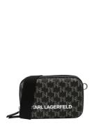 Karl Lagerfeld Skuldertaske  mørkegrå / sort / hvid