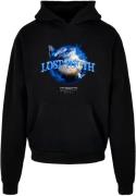 Lost Youth Sweatshirt 'World'  blå / gul / sort / hvid