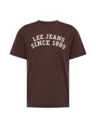 Lee Bluser & t-shirts  brun / mørkebrun / hvid