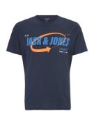 Jack & Jones Plus Bluser & t-shirts 'Black'  blå / navy / orange