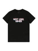 Mister Tee Shirts 'Next Level Gamer'  lyseblå / brandrød / sort / hvid