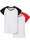 Urban Classics Bluser & t-shirts  natblå / rød / hvid