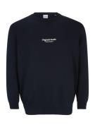 Jack & Jones Plus Sweatshirt 'VESTERBRO'  navy / hvid