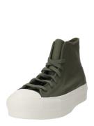 CONVERSE Sneaker high 'Chuck Taylor All Star Lift'  mørkegrøn / hvid