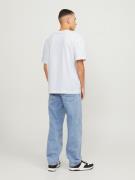 JACK & JONES Bluser & t-shirts 'Lucca'  kit / sort / hvid