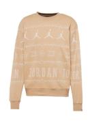 Jordan Sweatshirt 'ESS'  lysebrun / hvid