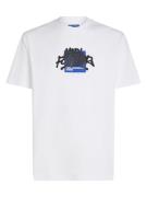 KARL LAGERFELD JEANS Bluser & t-shirts 'X Crapule2000'  mørkeblå / sort / hvid