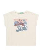 UNITED COLORS OF BENETTON Bluser & t-shirts  creme / dueblå / lyserød
