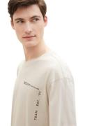 TOM TAILOR DENIM Bluser & t-shirts  creme / petroleum / lilla / sort