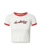 LEVI'S ® Shirts 'Graphic Ringer Mini Tee'  lys rød / mørkerød / offwhite
