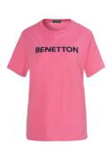 UNITED COLORS OF BENETTON Bluser & t-shirts  lyserød / sort