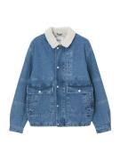 Pull&Bear Overgangsjakke  blue denim / uldhvid