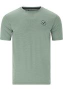 Virtus Funktionsskjorte 'Jokers'  khaki / lysegrøn / sort