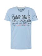 CAMP DAVID Bluser & t-shirts 'North Sea Trail'  blå / lyseblå / rød / sort