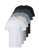 Abercrombie & Fitch Bluser & t-shirts  cyanblå / grey denim / lysegrå / sort / hvid