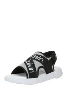 Calvin Klein Jeans Åbne sko  sort / hvid