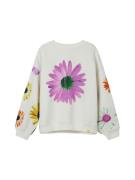 Desigual Sweatshirt 'Daisy'  gul / grøn / lilla / hvid