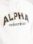 ALPHA INDUSTRIES Sweatshirt  beige / sort / hvid