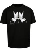 Lost Youth Bluser & t-shirts 'Dove'  grå / sort / hvid