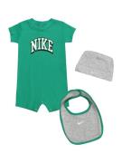 Nike Sportswear Sæt  grå-meleret / grøn / sort / hvid
