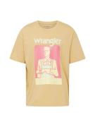 WRANGLER Bluser & t-shirts 'CASEY JONES'  sepia / pastelgrøn / lys rød