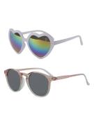 NAME IT Solbriller 'FREYA'  grå / pastelgrøn / lilla / rød