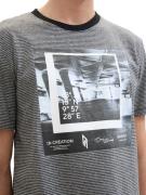 TOM TAILOR DENIM Bluser & t-shirts  grå / sort / hvid