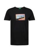 UNITED COLORS OF BENETTON Bluser & t-shirts  lyseblå / lysegrøn / lyserød / sort