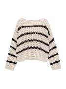 Pull&Bear Pullover  pastelgul / sort