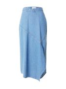 OBJECT Nederdel 'Humina'  blue denim