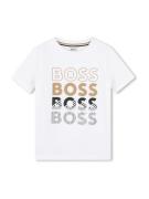 BOSS Shirts  mørkebeige / sort / hvid