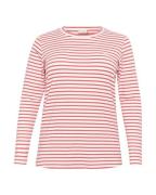 KAFFE CURVE Shirts 'Clia'  rød / hvid