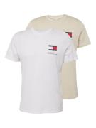 Tommy Jeans Bluser & t-shirts  beige / rød / hvid