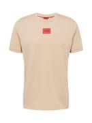 HUGO Bluser & t-shirts 'Diragolino212'  lysebeige / rød / sort