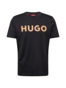 HUGO Bluser & t-shirts 'Dulivio'  beige / sort