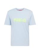 HUGO Bluser & t-shirts 'Dacation'  neonblå / lyseblå / lemon