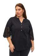 Zizzi Bluse 'Mriver'  sort