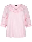 Zizzi Bluse 'GLORIA'  pastelpink