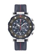 Gc Analogt ur 'Gc DiverCode Chrono'  navy / brun / rød / sølv