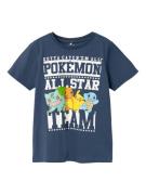 NAME IT Shirts 'NKMJust Pokemon'  safir / blandingsfarvet