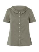 heine Bluse  khaki / mørkegrøn