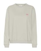 SAINT TROPEZ Sweatshirt 'Fanile'  grå-meleret / hvid