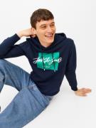 JACK & JONES Sweatshirt 'JJTiley'  navy / turkis / hvid