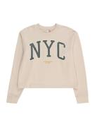 Vero Moda Girl Sweatshirt 'VMMILLIE LINSEY'  creme / gylden gul / mørkegrøn / hvid